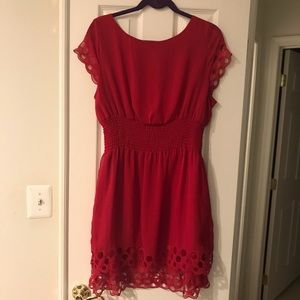 Bar III Red Florence Dress